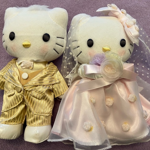 Hello Kitty Limited Edition Plush Wedding Bridal Couple - Picture 2 of 6